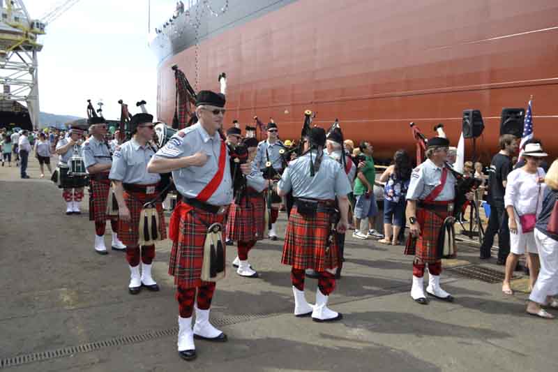 Performing was the Clan Macleay Band, a troupe of 20 pipers and drummers from southern Washington and Oregon formed shortly after World War I.