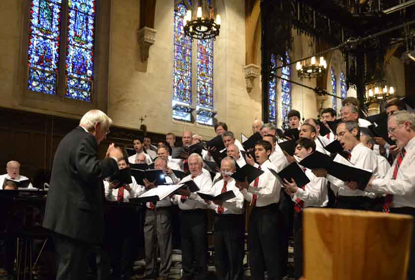 In 2013, I participated in an alumni concert in the Boychoir's new home: St. Joseph's Seminary in Plainsboro, NJ. Can you spot me singing?